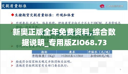 新奧精準資料免費提供綜合版｜實地解釋定義解答