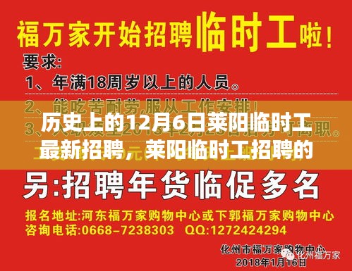 萊陽臨時工最新招聘信息及其重要性詳解